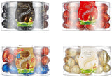 LINDOR æg med Lindt chokolade | 4 æsker á 450 g hver | LINDOR-æg med mælkechokolade, hvid, mørk og hasselnød, smeltet i munden | Påskechokolade | Gave af chokolade | påskeæg | Chokoladeæg