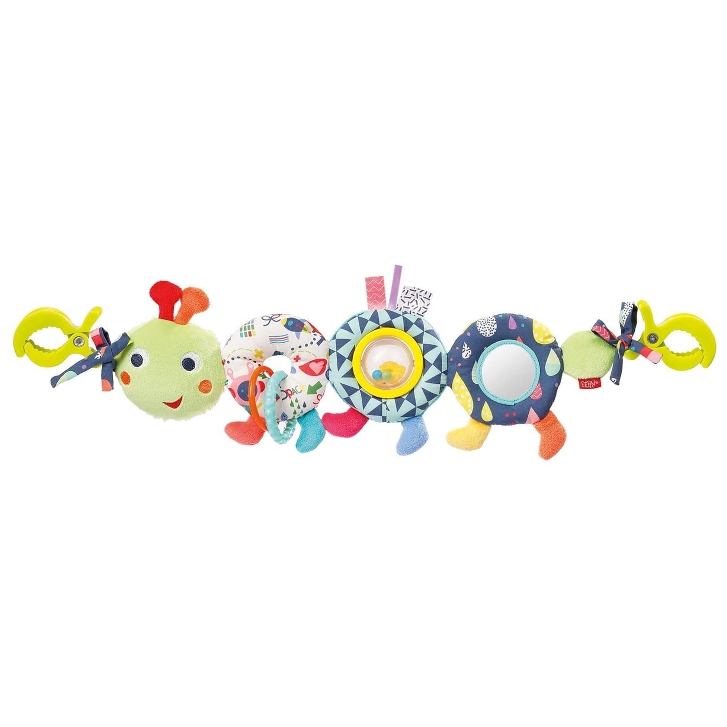 Fehn babymobilkæde Panda Baby Mobile - babymobilkæde med søde figurer - fleksibelt hængende babylegetøj - barnevognslegetøj til babyer og småbørn fra 0+ måneder Babylegetøj Naty Shop Caterpillar