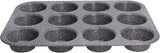 Pure Roq Muffinform Für 12 Muffins, Aluminium, Schwarz Forme og bageplader Naty Shop Muffin-Blech