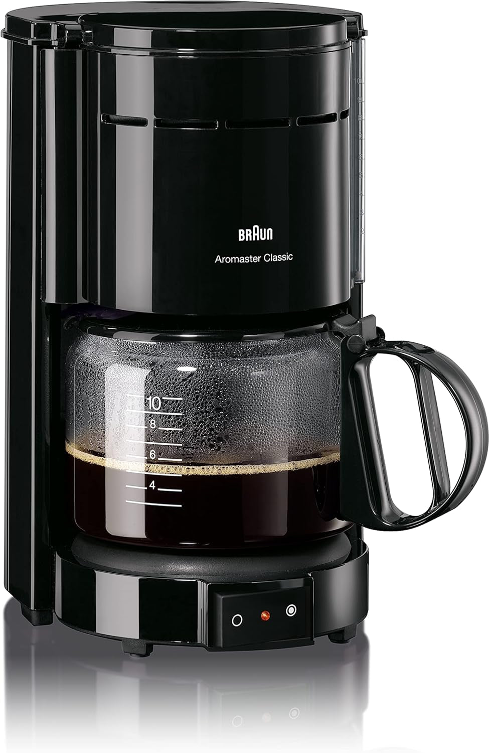 Braun KF 47 BK espressomaskine - Espressomaskine med filter og glaskaraffel til klassisk filterkaffe, aromatisk kaffe takket være OptiBrew systemet, anti-dryp system, automatisk sluk, sort