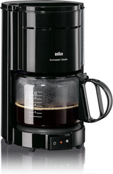 Braun KF 47 BK espressomaskine - Espressomaskine med filter og glaskaraffel til klassisk filterkaffe, aromatisk kaffe takket være OptiBrew systemet, anti-dryp system, automatisk sluk, sort