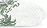 Mister Sandman Ergonomisk pude 40X80, Nakkepude med Aloe Vera pudebetræk, Visco-pude Perfekt til mave-, ryg- og sidesovere, Memory Foam-pude Cervikal ortopædiske puder Naty Shop 2X Aloe Vera-betræk