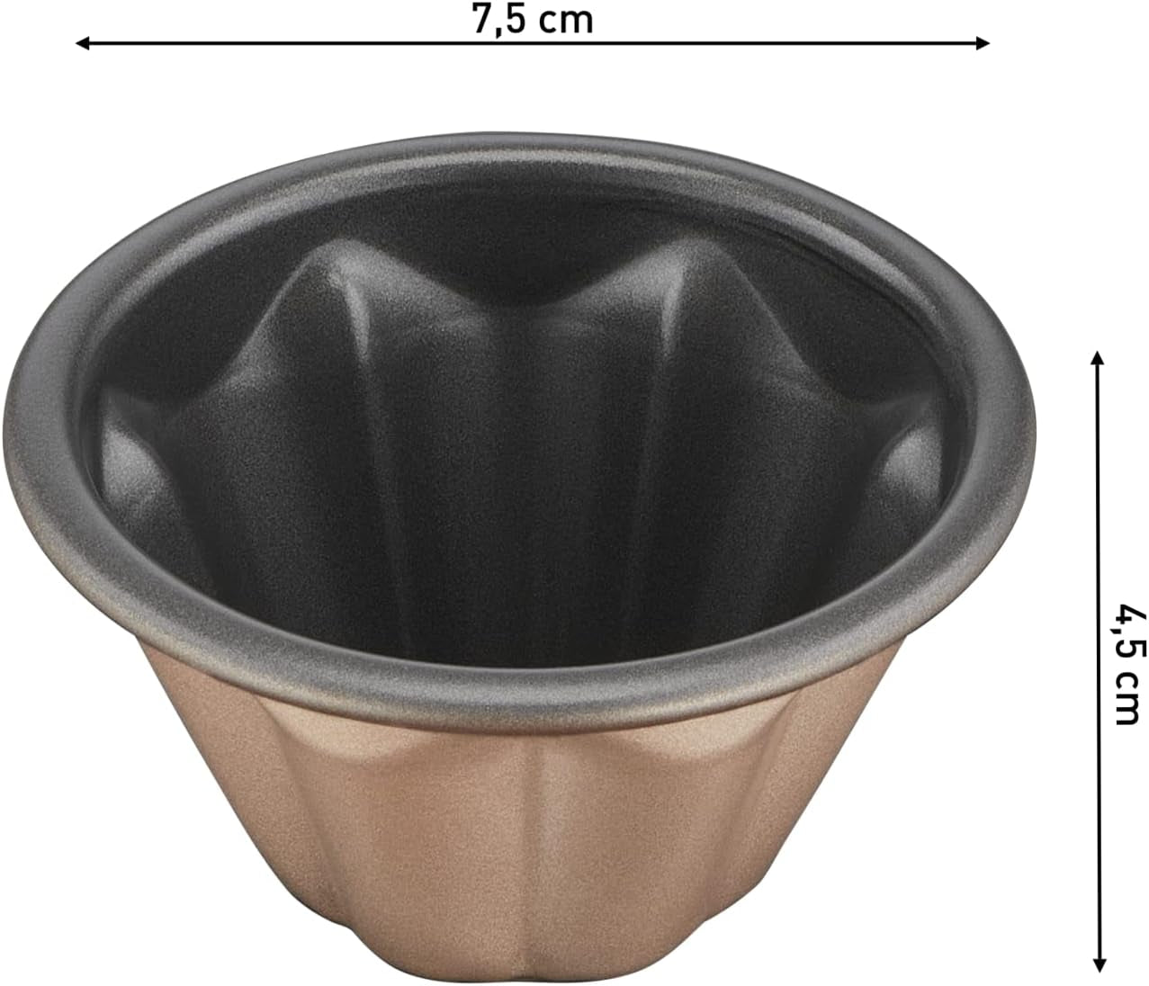 Tefal Creabake J3089304 3 Stück Brioche-Backform Antihaft-Beschichtung, Leicht Entnehmbar, Stapelbar, Einfache Austellung, Backform Forme og bageplader Naty Shop