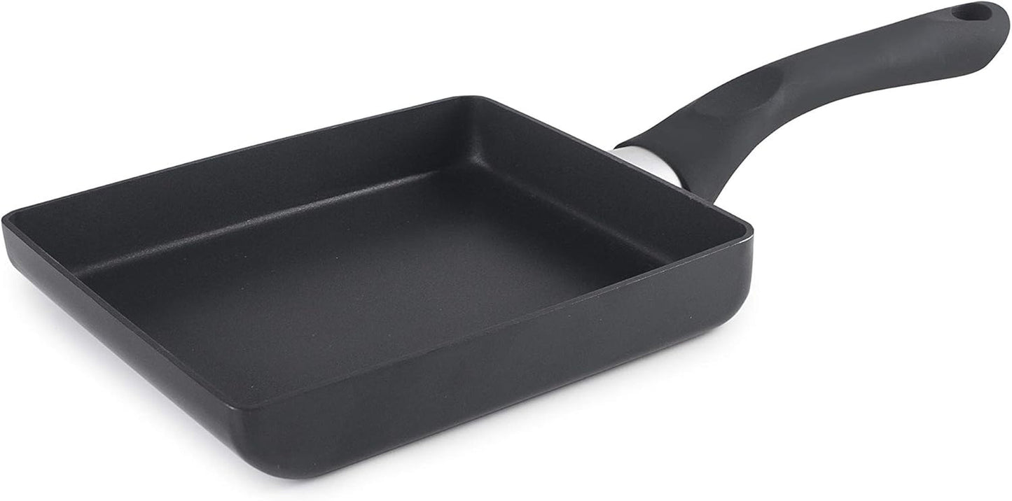 Tamagoyaki pande Inducta, aluminium, sort, 15X18 cm Gryder og pander Naty Shop