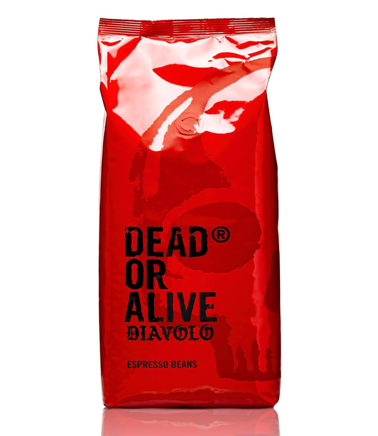 DØD ELLER LEVENDE DIAVOLO – Ekstra mørk espresso – 100 % Robusta – Ekstremt stærk – Lav surhedsgrad – Stabil creme – Hele bønner 1 kg – Napoli stegt