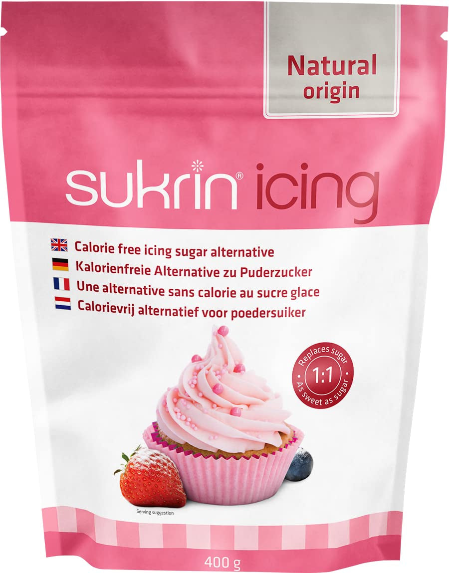 Sukrin Melis Zuckerersatz, Die Natürliche Alternative Zu Puderzucker Ohne Kalorien, 1Er Pack (1 X 400 G) Sweeteners Naty Shop Standardtitel