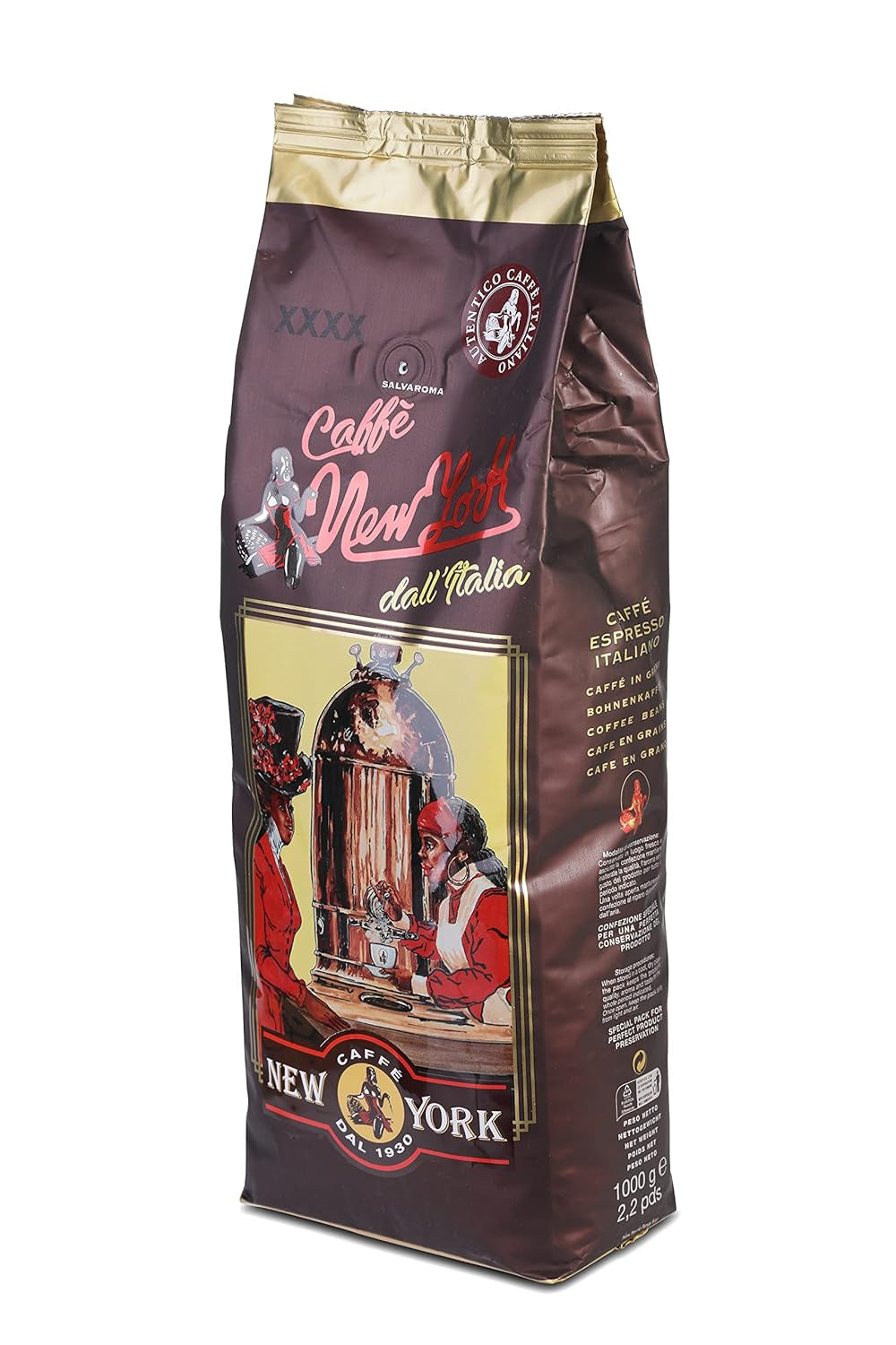 Caffè New York - XXXX - Hel kaffebønne - 1000g