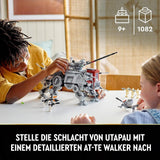 LEGO Star Wars At-Te Walker mobilt legetøjsmodel minifigursæt med 3 klontroopers, kampdroider og dværgedderkop-droid 75337 byggesæt Besuche den LEGO-Store