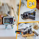 LEGO Creator 3In1 retro kameralegetøj, videokamera, tv-apparat, skrivebordsdekorationer til børn eller soveværelsestilbehør, fotografigaver til piger og drenge 8 år 31147 Byggesæt Besuche den LEGO-Store