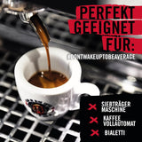 DEAD OR ALIVE Espresso No3 - Starke Espressobohnen 1kg - 100% Robusta - Kaffeebohnen für Kaffeevollautomat und Espressomaschine - Ganze Bohnen mit viel Koffein aus Italien - Kaffebønner
