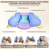 Ergonomisk sidesovepude - Nakkepude Nakke- og skulderstøttepude Ortopædisk Memory Foam Nakkestøttepude til mave Ryg- og sidesove med nakkestøtte Cervikal ortopædiske puder Naty Shop