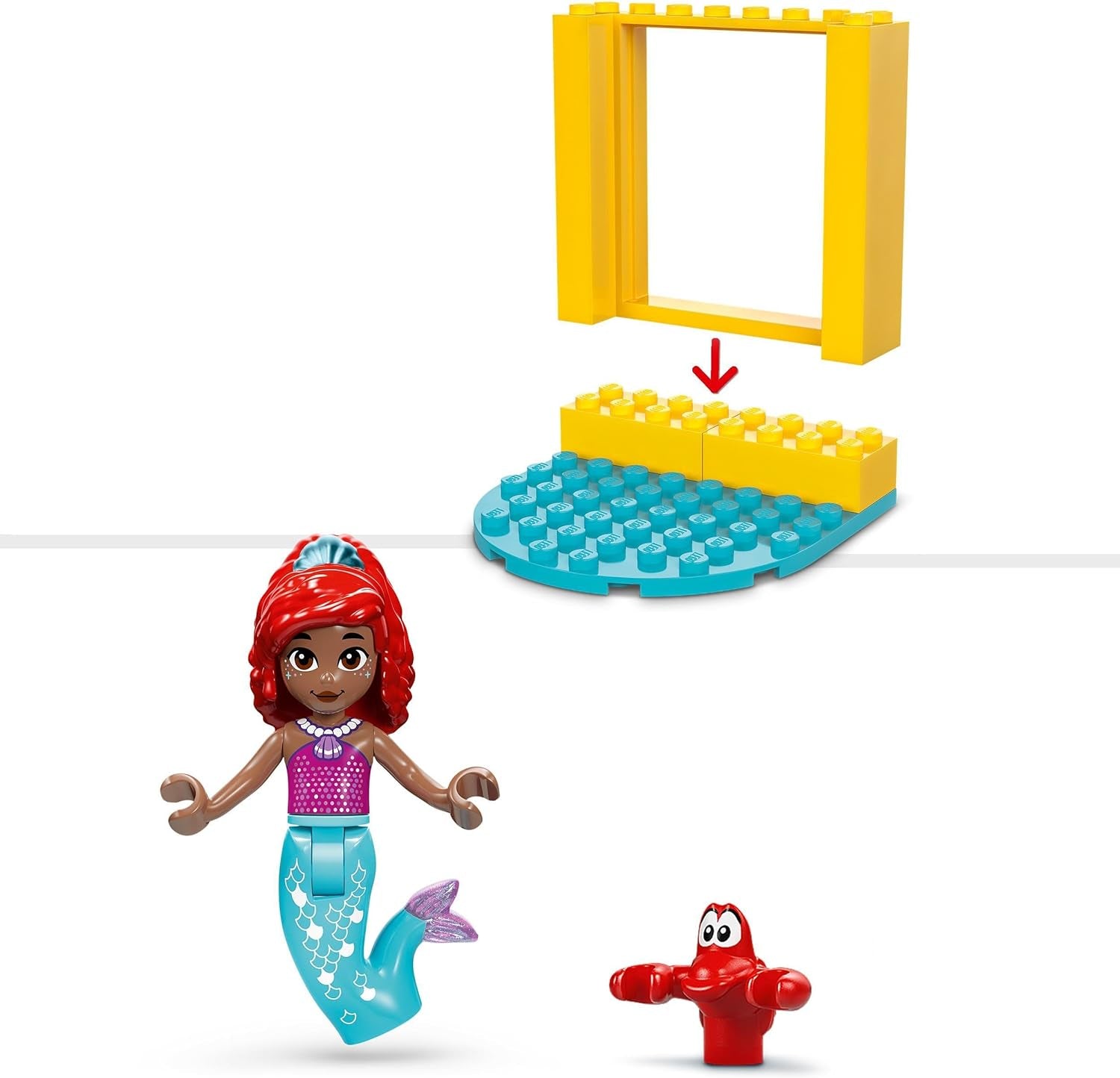 LEGO Ç€ Disney Prinsesse Arielles musikalske byggelegetøj til børn med 2 figurer, gaveidé til piger og drenge fra 4 år og tv-seriefans, børnelegetøj 43235 byggesæt Beuche den LEGO-Store