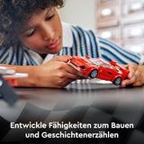 LEGO Speed Champions Ferrari F40 Super Sports Car, Legesæt med bygbar legetøjsbil og minifigurdriver, Samling byggesæt til børn, gave til drenge og piger 76934 Byggesæt Besuche den LEGO-Store