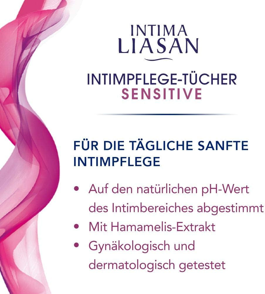 Intima Liasan by Sagrotan Sensitive intime hygiejnebind, sæbe- og alkoholfri, 30 stk.