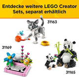 LEGO Creator 3In1 skrivemaskine med blomster - ombyggeligt legetøj til en Keytar-model eller til en urtepotte med notesbog og kuglepen - byggesæt - gave til piger og drenge fra 8 år 31169 Byggesæt Besuche den LEGO-Store