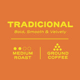 Brændt og malet kaffe, 17,6 ounce mursten