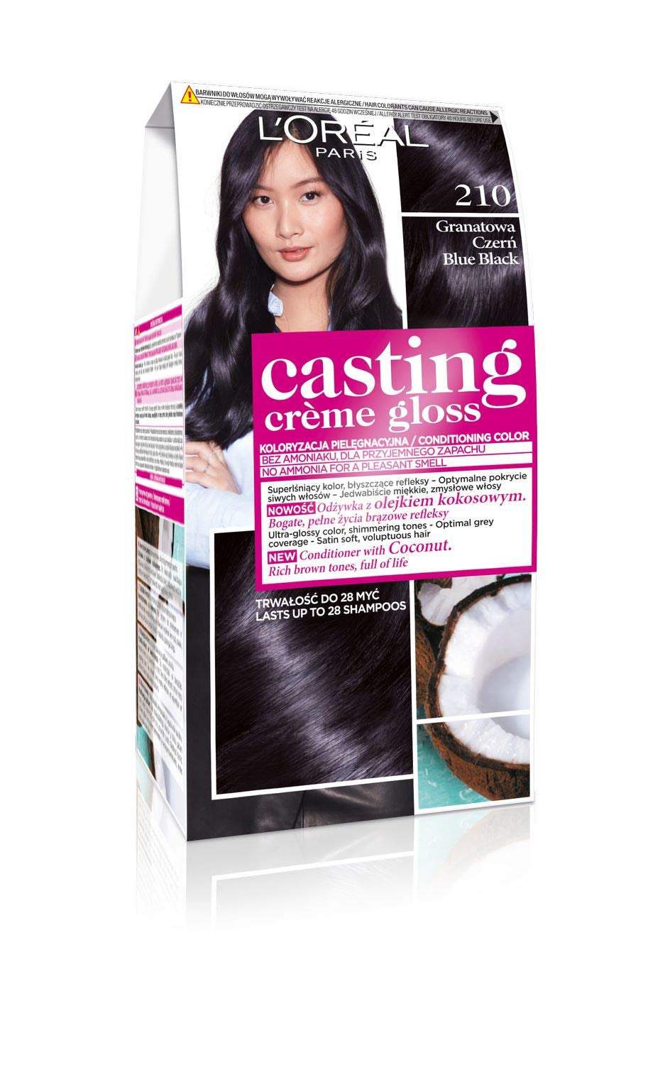 L'Oréal Paris Casting Crème Gloss 210 Hårfarve - Marineblå Sort Naty Shop Hårfarve 210 Hårfarve - Marineblå Sort 1 G (1 pakke)