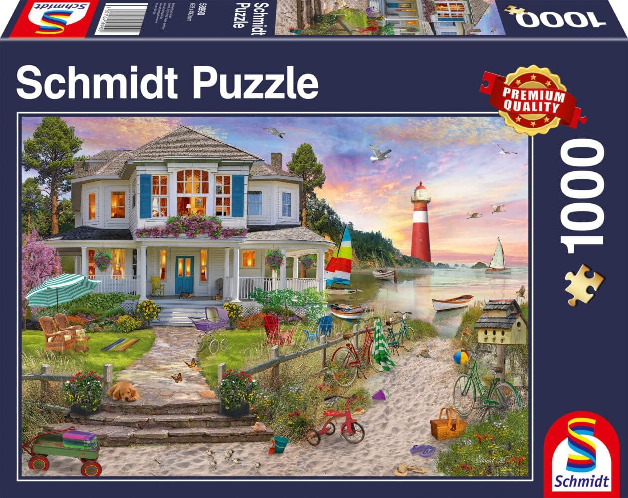 Schmidt Spiele Beach House 1.000 brikker puslespil Naty Shop Standardtitel