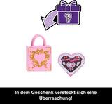 Monster High Skræmmende sød fødselsdag Amor Asteria dukke i pink og rød festkjole med tematilbehør som invitation, ballon, gave og mere, JBG77