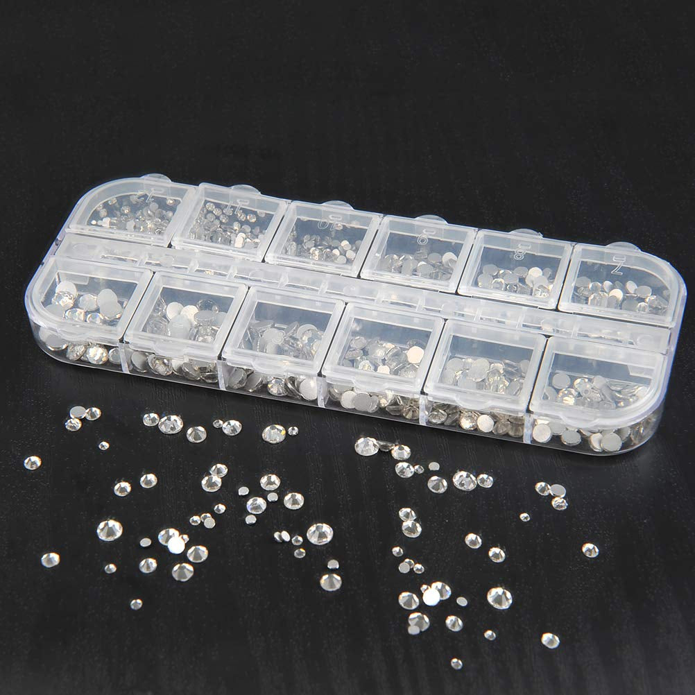 Nail Rhinestones med prikkeværktøj, 3D-negledekoration, negleglitterstensæt, neglekunstglitter, negletilbehør Negledesign med pincet