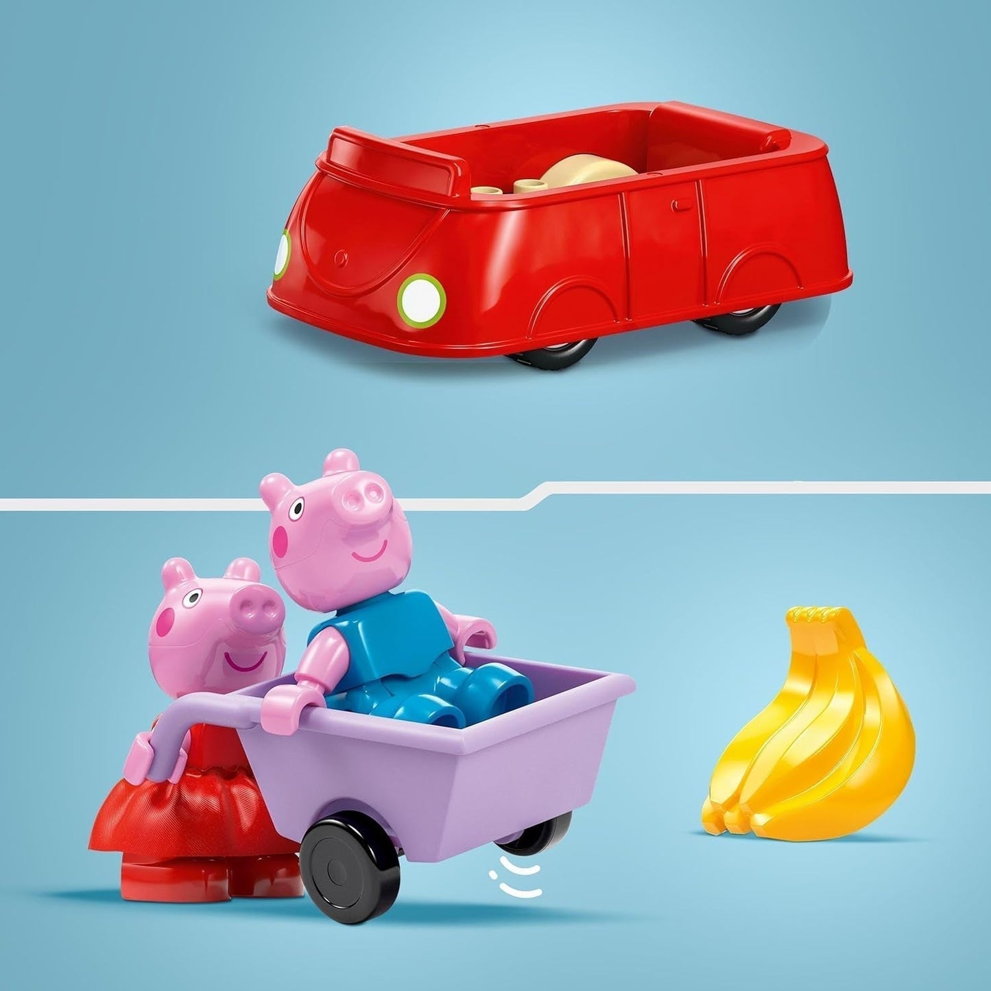 LEGO DUPLO 10434 Peppas supermarked: kreativt pædagogisk legetøj og legesæt, gave til drenge og piger fra 2 år, fremmer fingerfærdighed Byggesæt Besuche den LEGO-Store