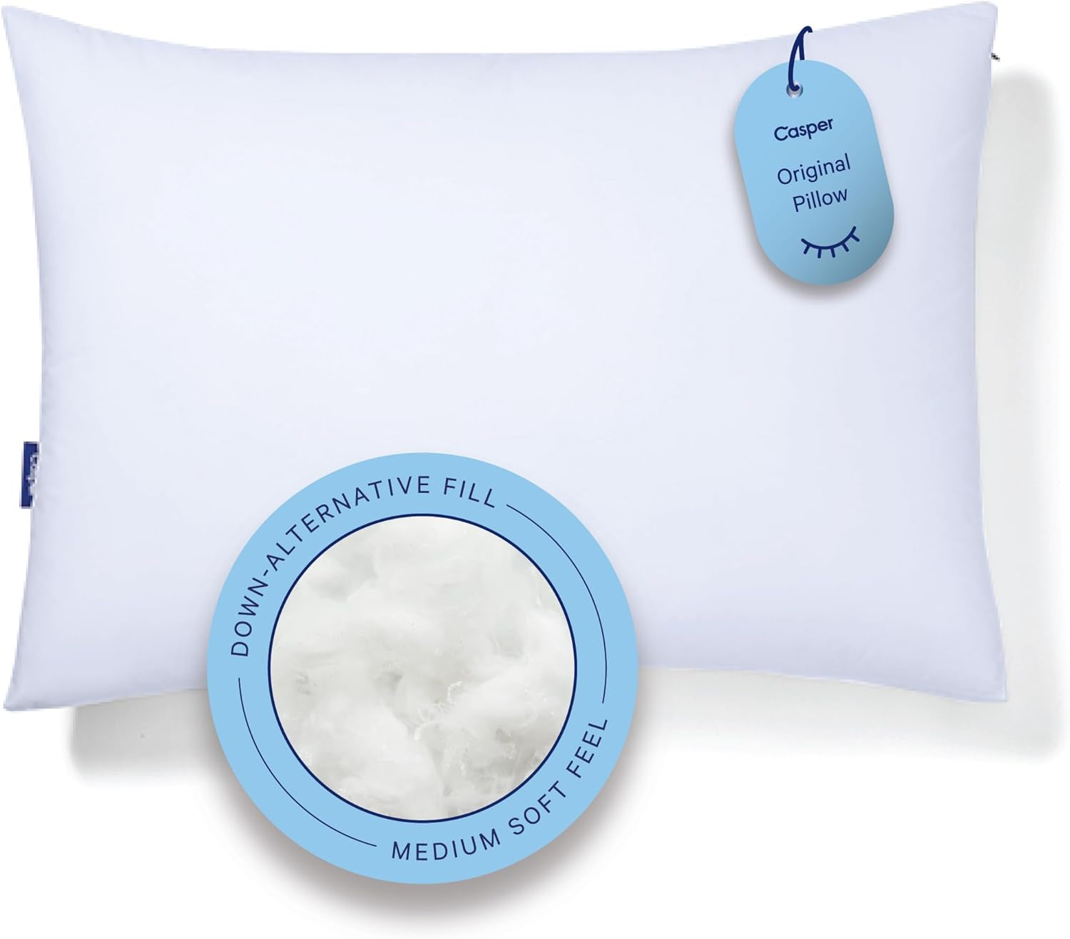 Casper Sleep Original sovepude King Size Hvid Naty Shop King Size Standard Puder (1 Pakke) Enkelt Pakke
