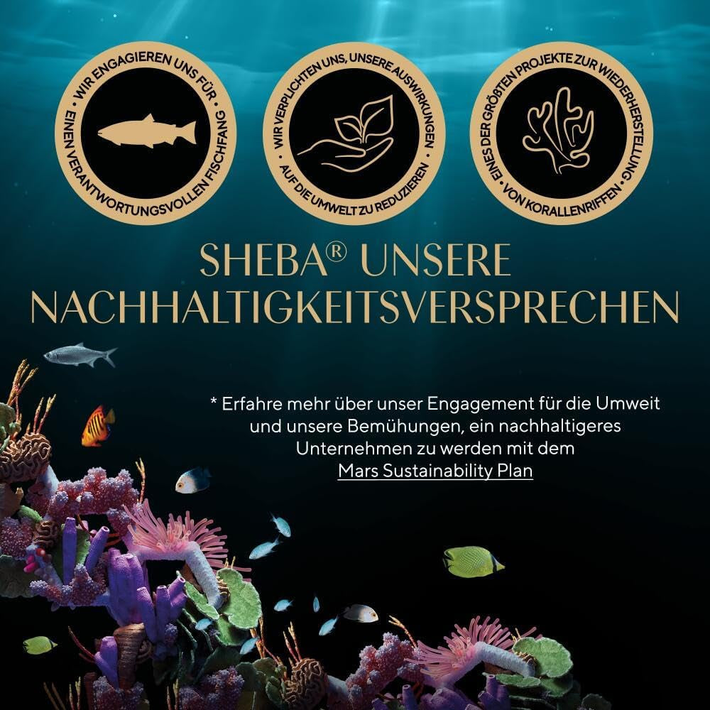 Sheba CATCARE Bag Wet Fresh & FINE (Fisk) Stykker i sauce Voksen 50g Multipack Standard