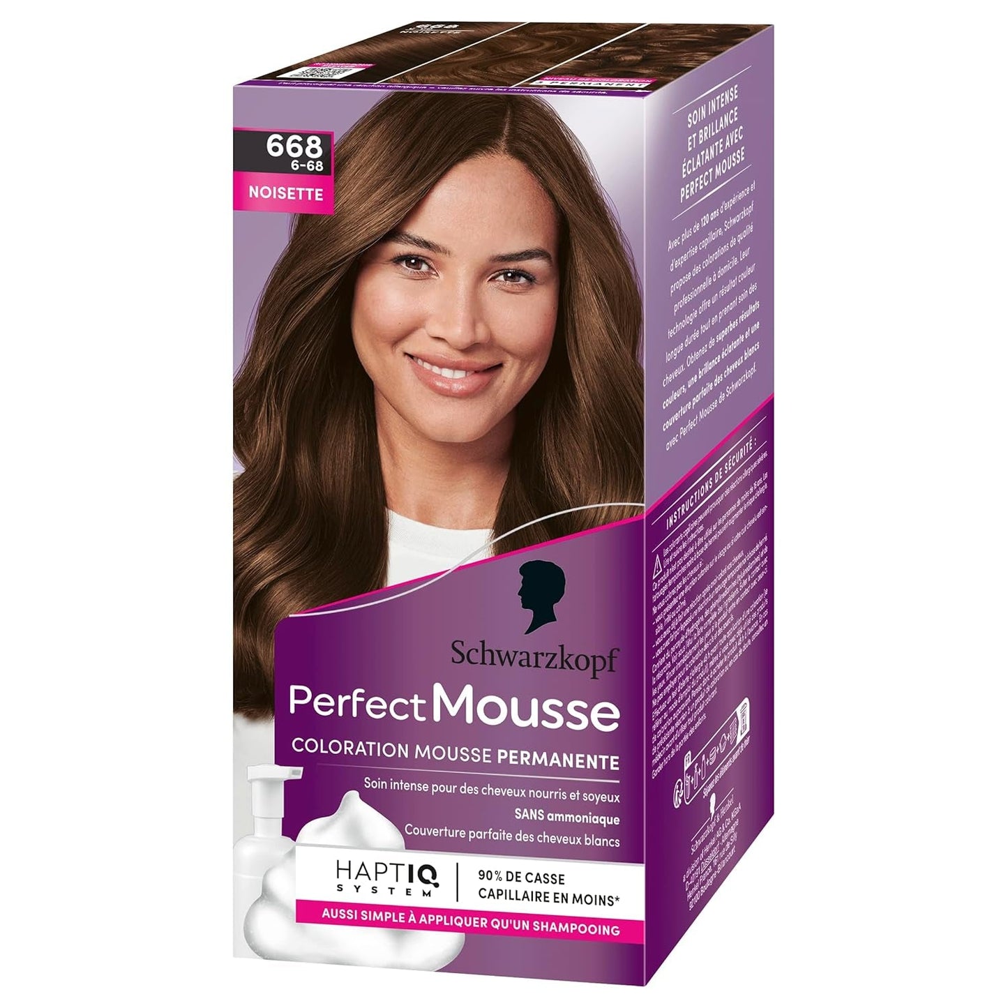 Perfect Mousse Permanent Coloring Mousse, 668 Haselnuss Hair Dye Naty Shop Standardtitel