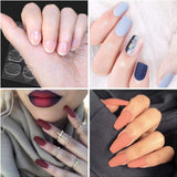 100 stk. Nail Art-skabeloner Modelleringsskabeloner Selvklæbende med 4 ark Klarklæbende neglepuder og 3 neglefiler Gel-negleforlængertilbehør til kunstige negle