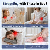 Læsepude - Rygpude, Justerbar Nakkestøtte, Memory Foam Læsepude til Seng, Ergonomisk Ryg Nakke- og Benpude, Lændestøttepude