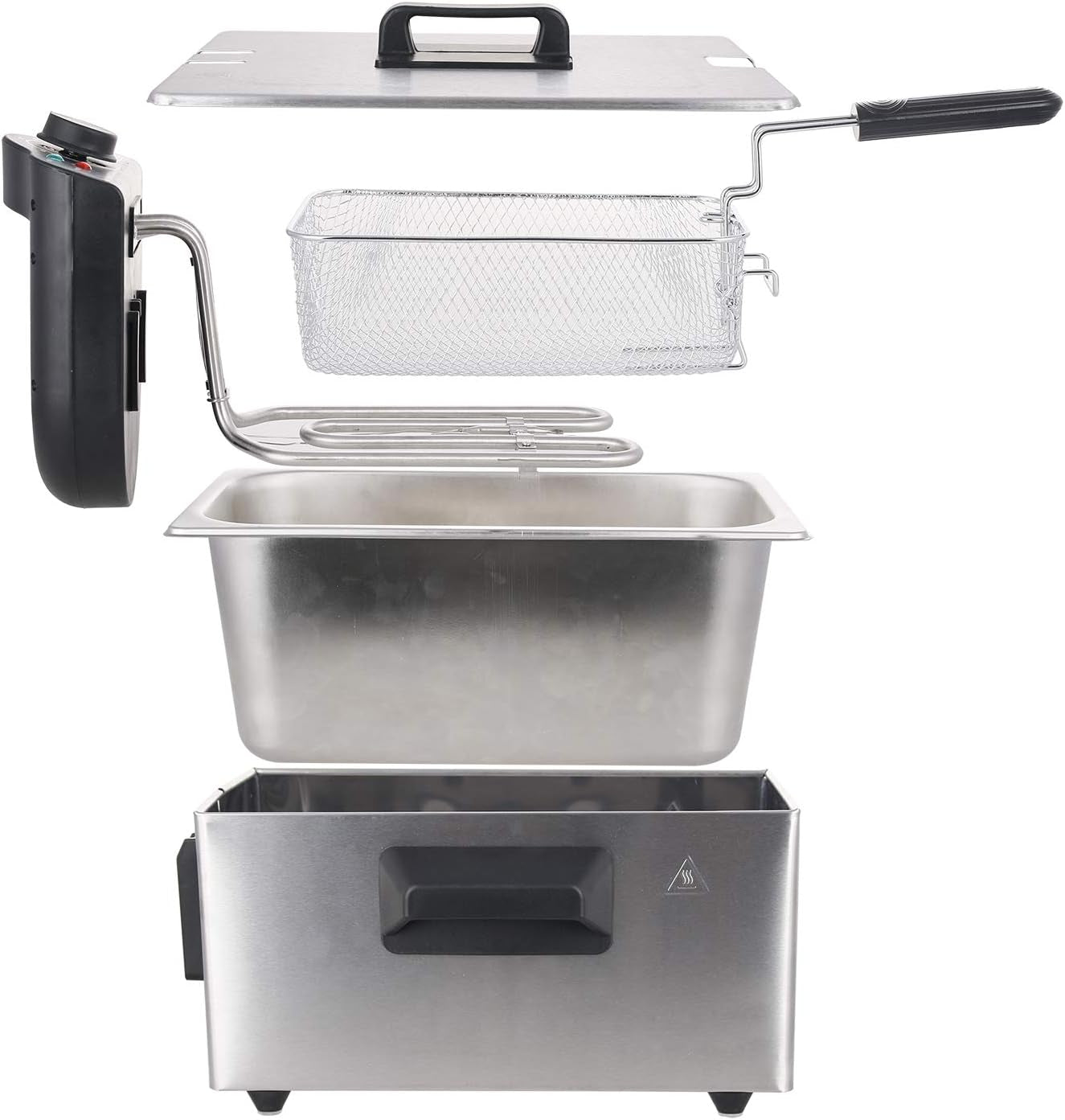 Oliefrituregryde Emerio 3.0L med Cold Zone-teknologi, 2000 W Hvidevarer Naty Shop