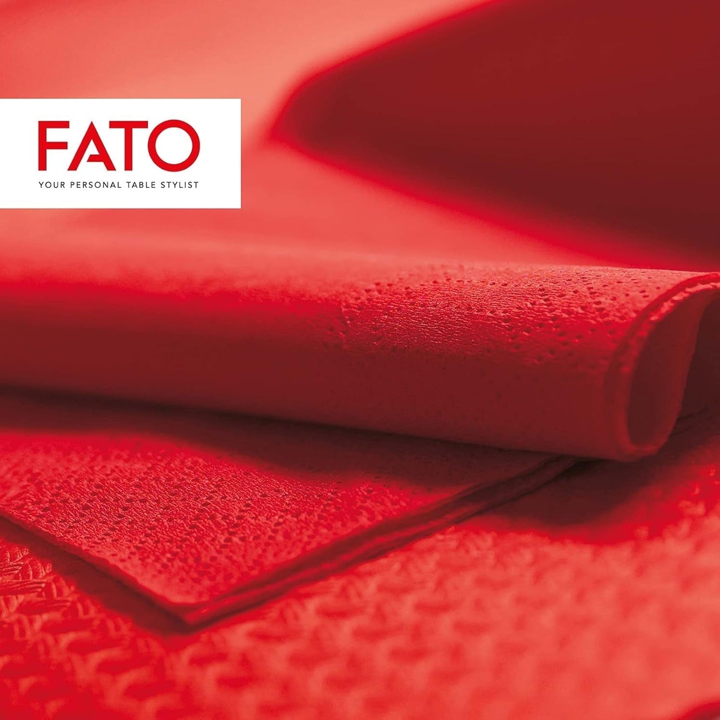 - Engangspapirservietter, ideel til afslappede frokoster og buffeter, 50 pakke servietter, størrelse 33X33, 4-fold, 2-lags, rødt, 100 % rent cellulosepapir, Fsc-certificeret