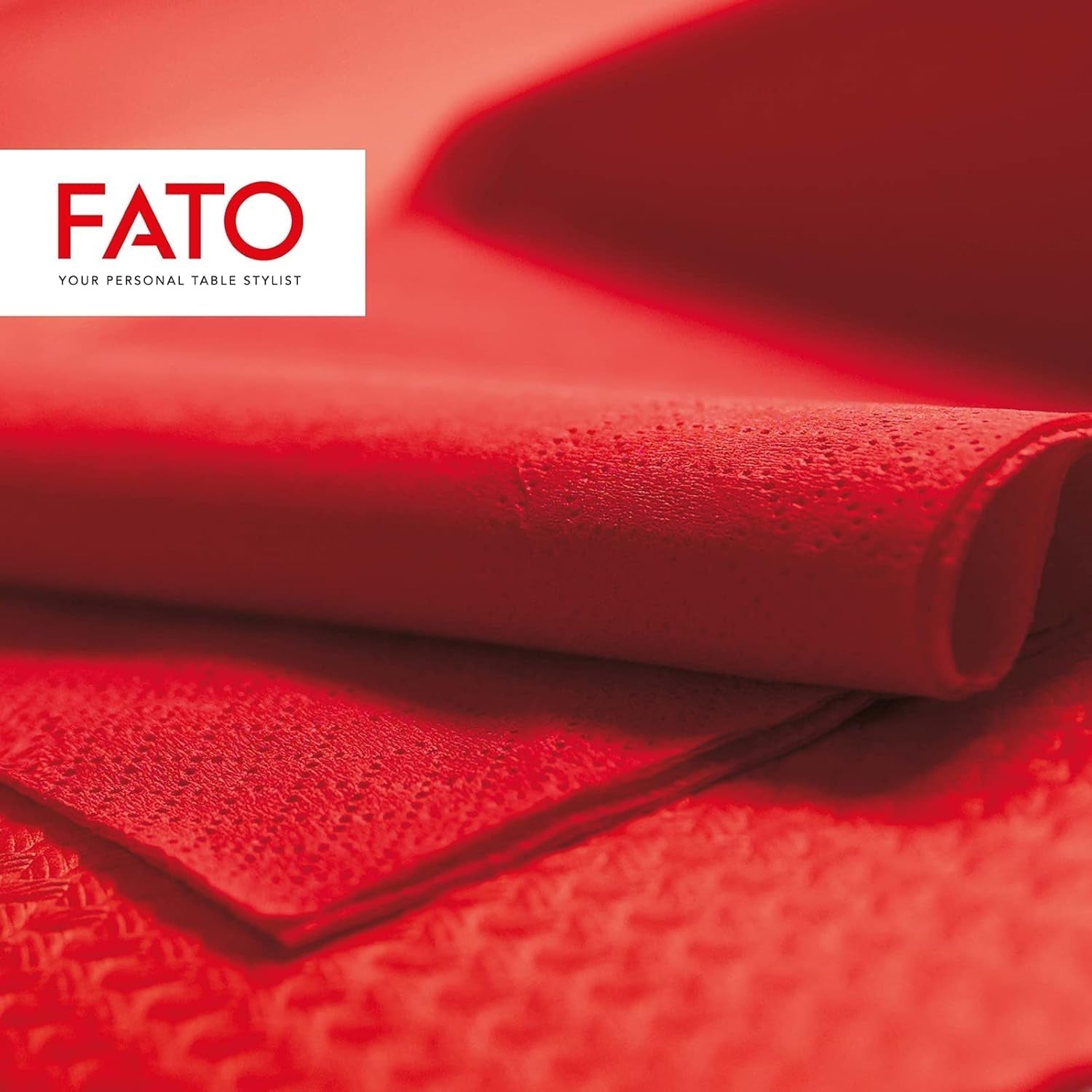 - Engangspapirservietter, ideel til afslappede frokoster og buffeter, 50 pakke servietter, størrelse 33X33, 4-fold, 2-lags, rødt, 100 % rent cellulosepapir, Fsc-certificeret