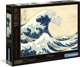 Clementoni 39378 Hokusai - The Great Wave - 1000 brikker puslespil, museumssamling, færdighedsspil for hele familien, farverigt strækspil, puslespil for voksne 14+ puslespil Naty Shop standardtitel