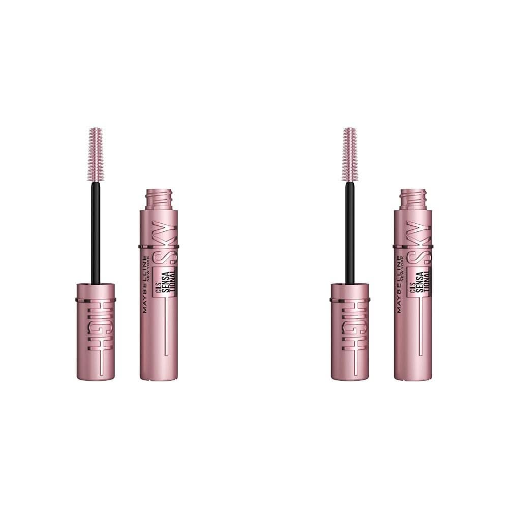 Maybelline Lash Sensational Sky High Kosmetik og skønhed Naty Shop Very Black 9,6 ml (2 stk) Lash Sensational Sky High Mascara, Very Black