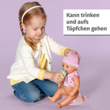 BABY Born Lena (Little Baby Girl) 36Cm, 7-funktions dukke til børn fra 1 år, fungerer uden batteri, stor dukke 36cm Dolls Naty Shop