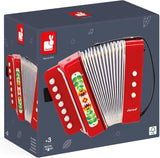 Janod - Harmonika Gioia - Musikinstrument til børn - Rollespil og tidlig musikalsk undervisning - Med rem - Fra 3 år, J07654 Jucarii Bebe Naty Shop