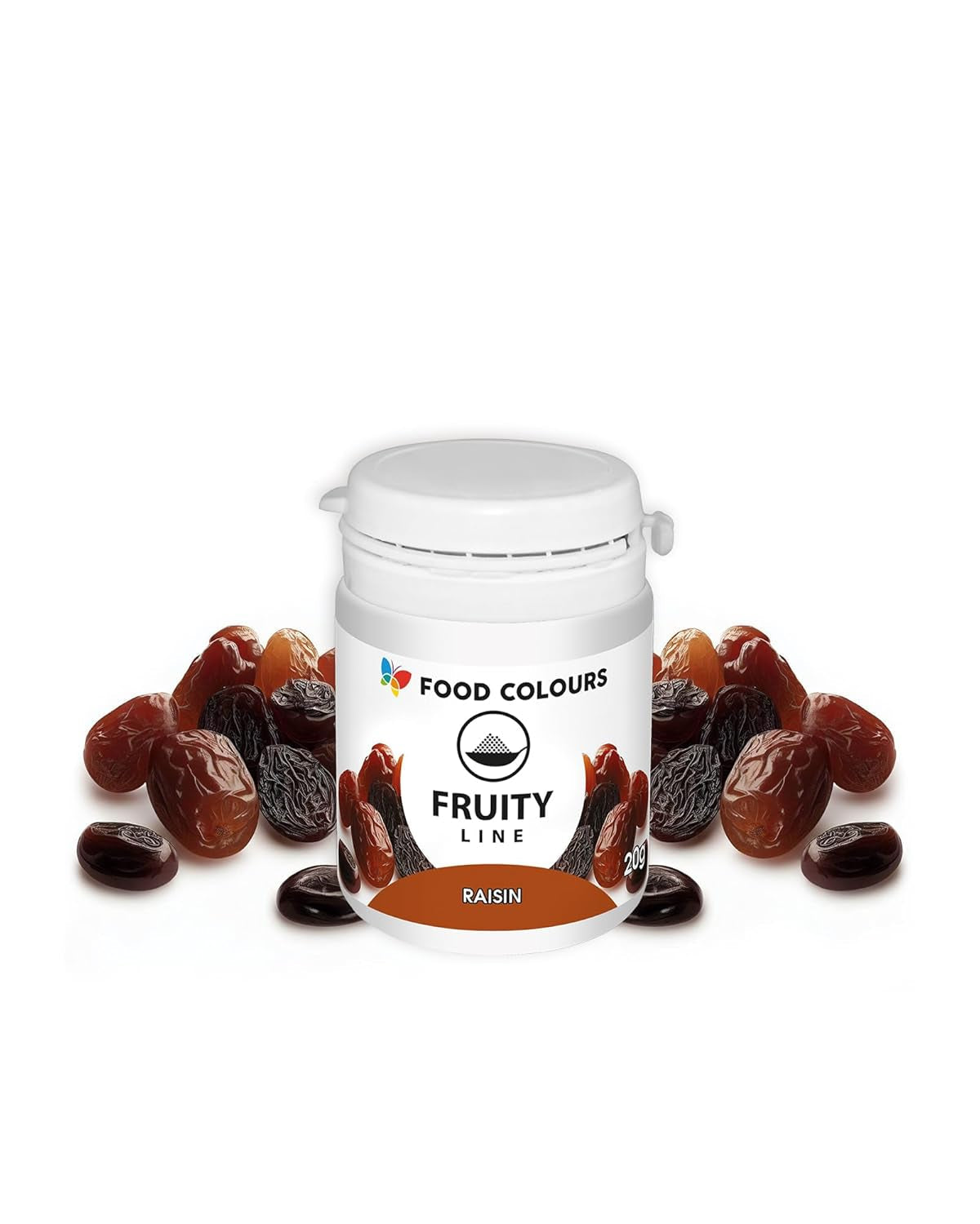 Madfarvepulver naturlig farve Fruity Line BLUEBERRY 20G naturligt farvepulver til cremer glasur svampdej i pulverform madfarve til drinks gelé