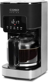 CASO Coffee Taste and Style espressomaskine med permanent filter, 1,5 l, optimal bryggetemperatur 92-96 °C, anti-drypsystem, optimeret bryggehoved, rustfrit stål, 12 kopper