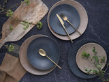 CreaTable, 13139, Catania-serien, 12-delt servisesæt, porcelænstallerkensæt, tåler opvaskemaskine og mikroovn, fremstillet i Portugal