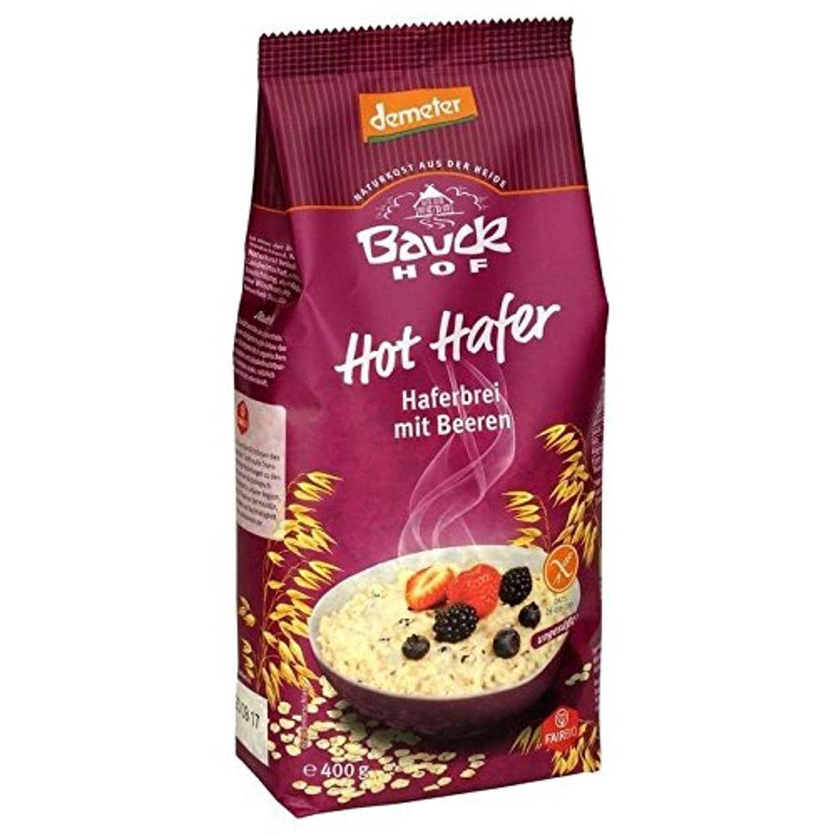 hof Økologisk varm havre med bær, 400 g