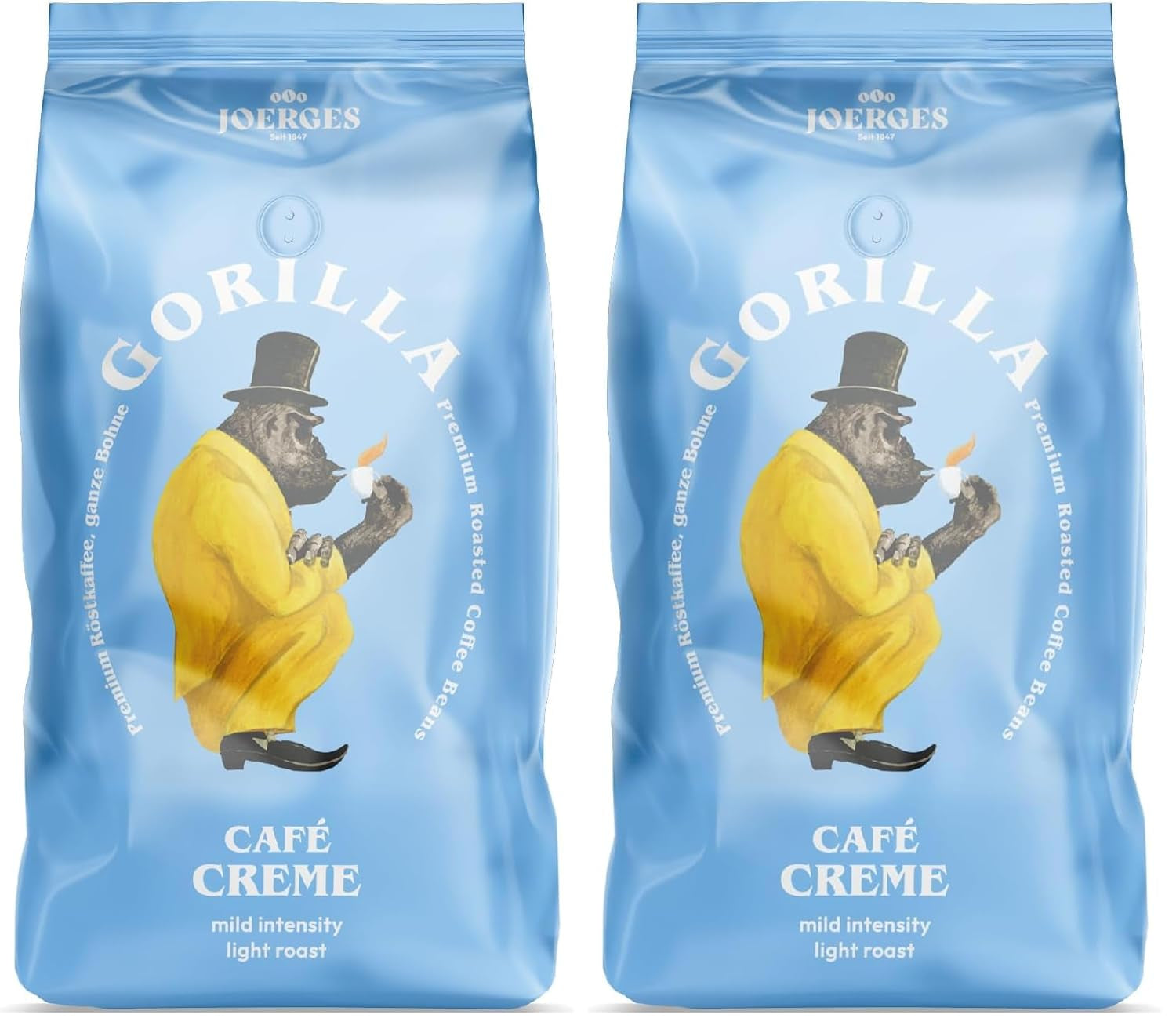 Gorilla Café Creme, 1 kg (pakke med 2)