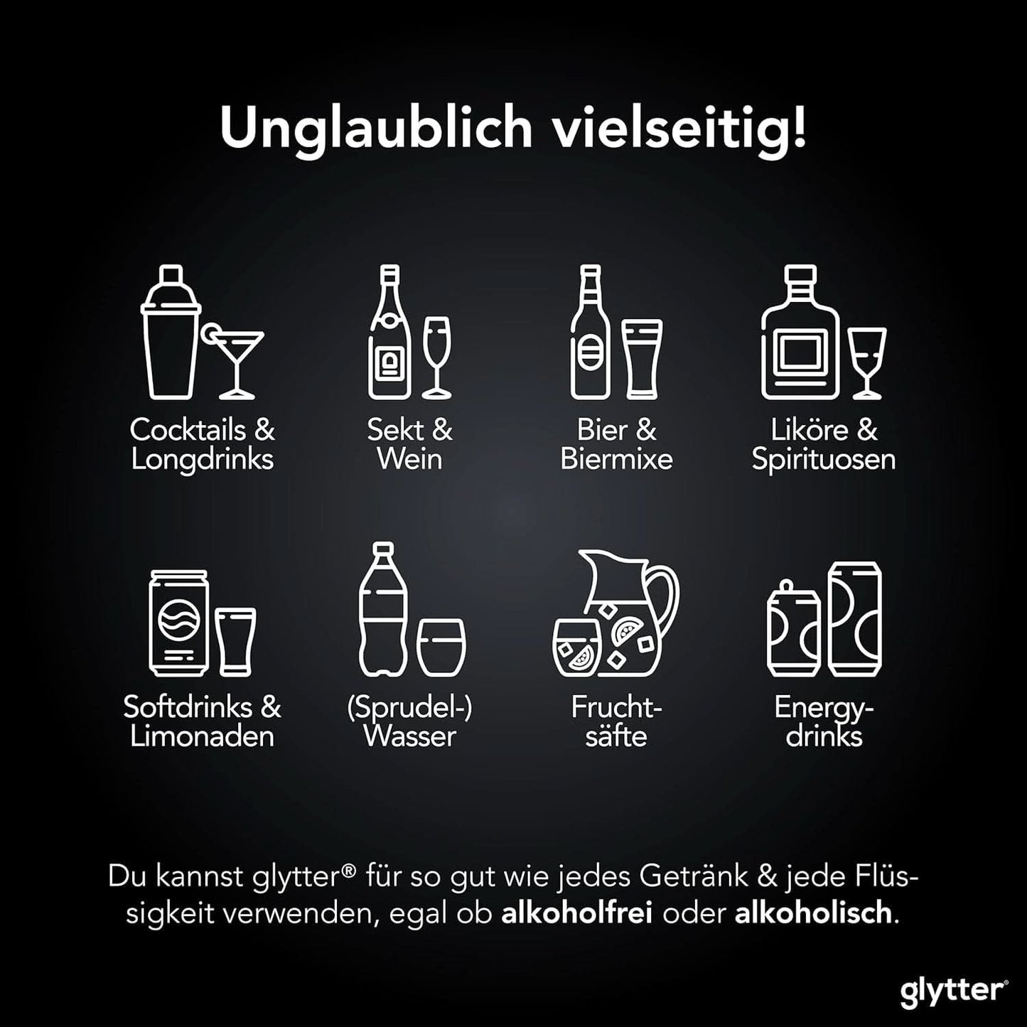 Spiselig glitter til drinks og væsker, 10 gram Naty Shop