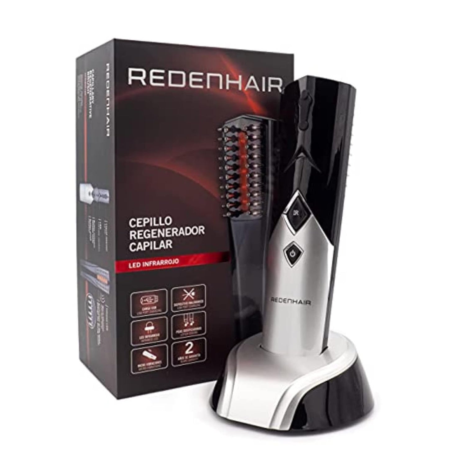 Redenhair Hair Regeneration Brush - Hårtabsbehandling - Hårvækststimulator - Ideel hårvækst - Forebyggelse af hårtab for kvinder og mænd Hårpleje Naty Shop Standardtitel