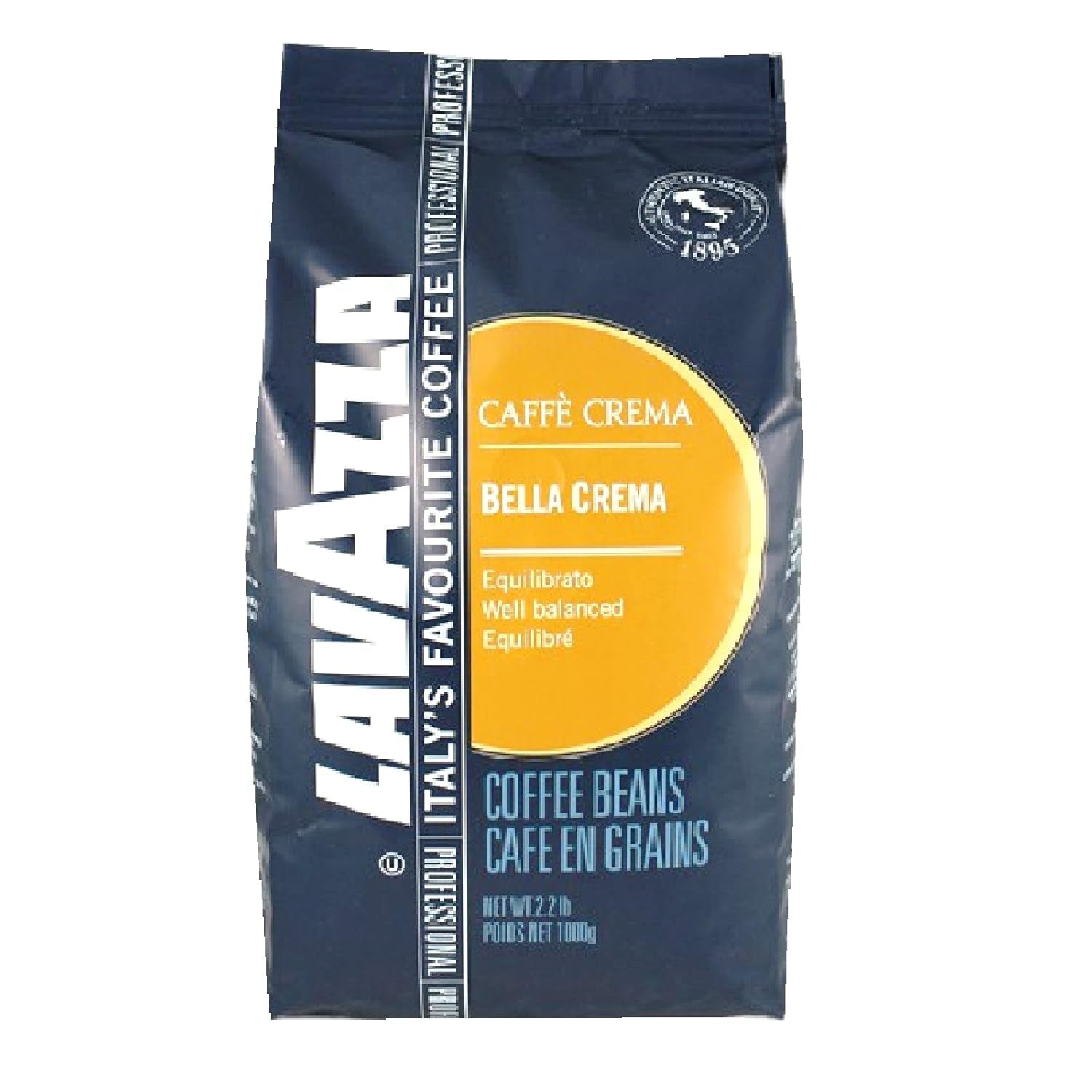 Lavazza Bella Crema Caffe Crema Espresso - 6 x 1 kg kaffebønner