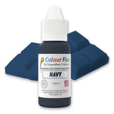 Sugarflair Colourflex oliebaseret fødevarefarve, marineblå, højkoncentreret flydende fødevarefarve, madfarve til smørcreme, chokolade, dej, fondant, glasur og mere - 15 ml