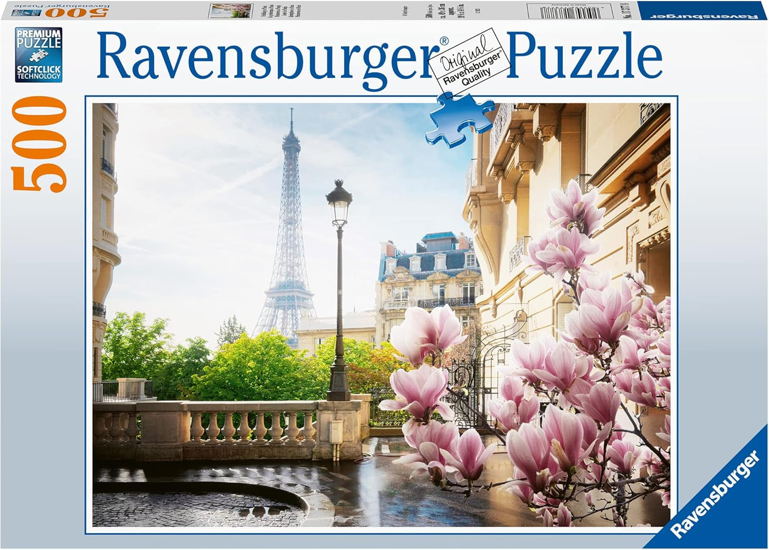 Ravensburger Puslespil 12000366 - Spring in Paris - 500 brikkers puslespil til voksne og børn over 12 år Puslespil Naty Shop Gammelt design