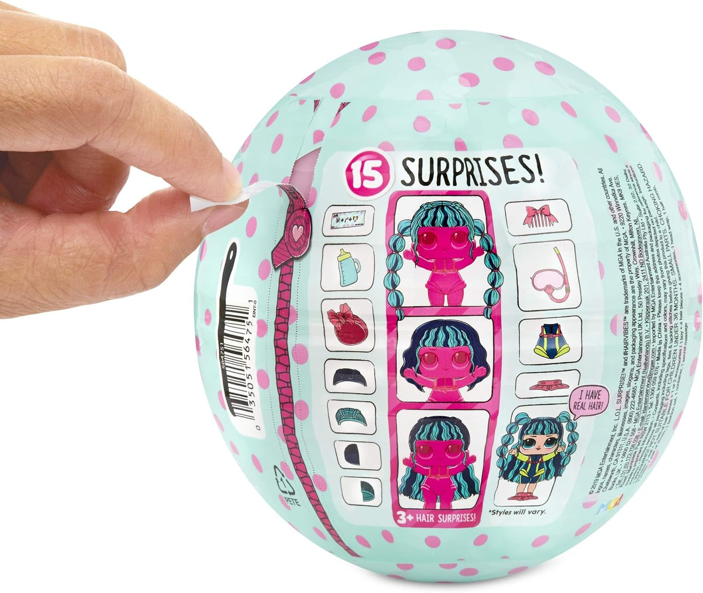 LOL Surprise Collectible Dolls til piger - Med 15 forskellige overraskelser og frisurer - #Hairvibes Dolls