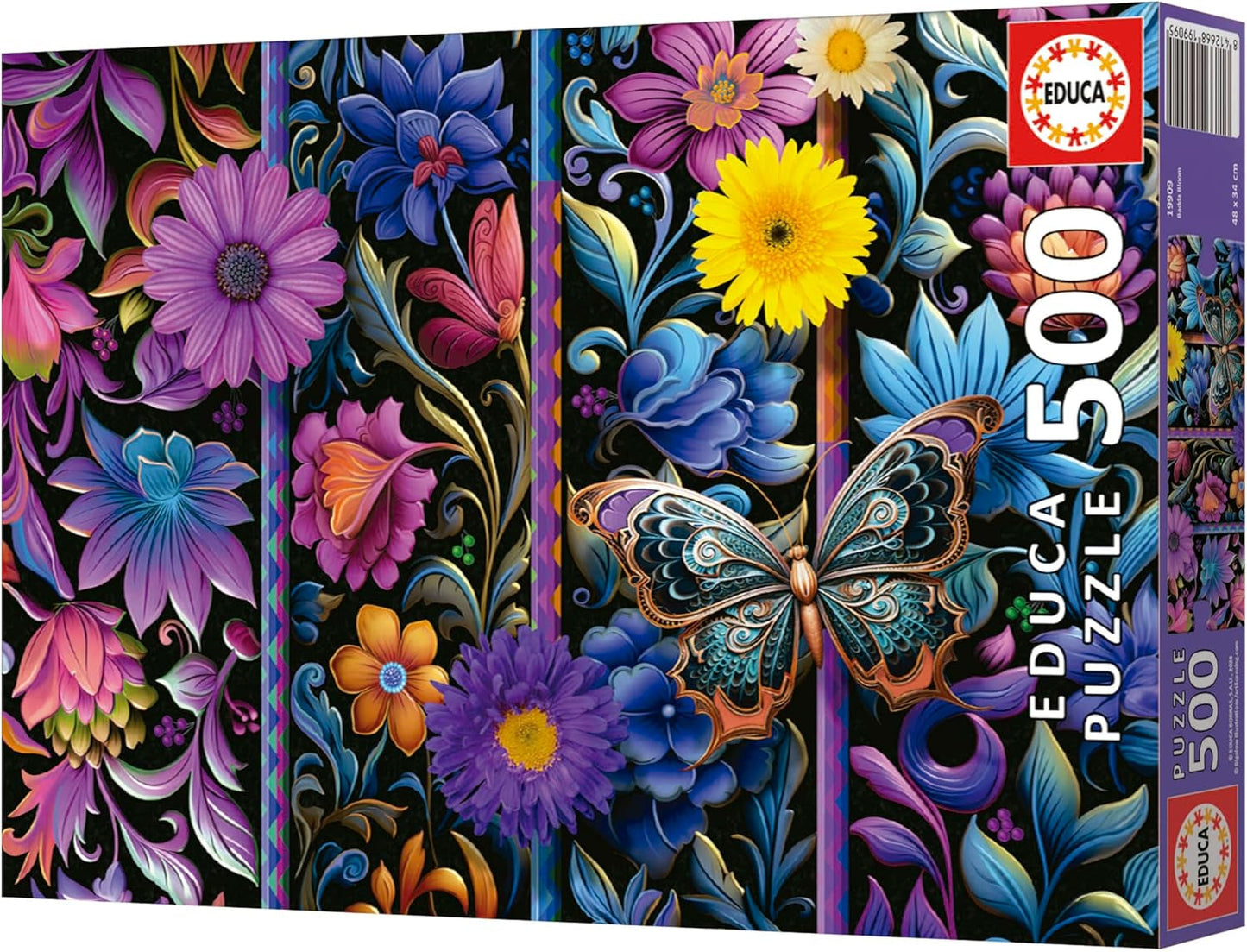 Educa - Puslespil med 500 brikker for voksne | Bada Bloom. Mål: 48 X 34 cm. Inkluderer Fixpuzzle puslespil lim. I 11 år (19909) Puzzle Naty Shop