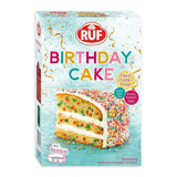 RUF Birthday Cake, Geburtstagskuchen, Schicht-Torte Aus Rührteig Und Konfetti-Streusel, Tortencreme Und Buntem Dekor-Mix, Für Kindergeburtstag, Familienfeier, Einschulung, 1X425G Icings and Decor Naty Shop 425 G (1Er Pack)